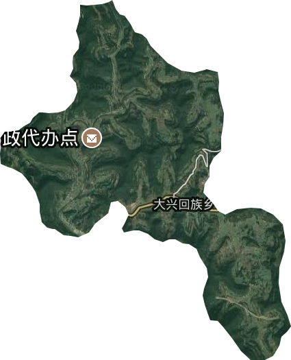 大兴回族乡卫星图