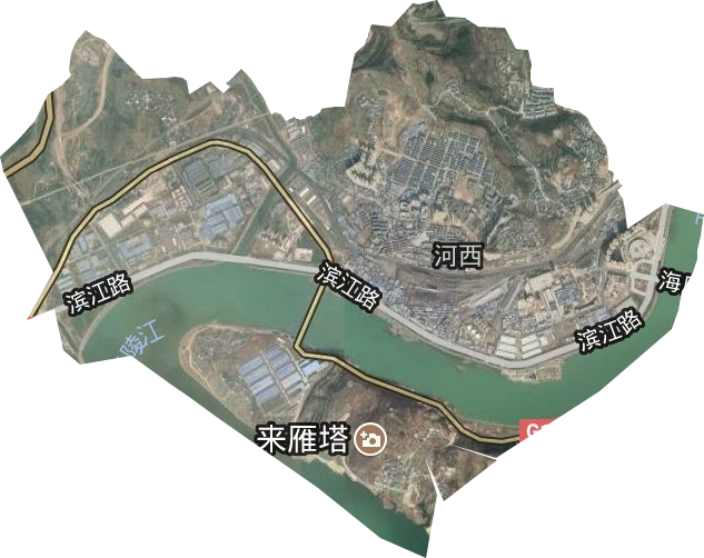 下西街道卫星图