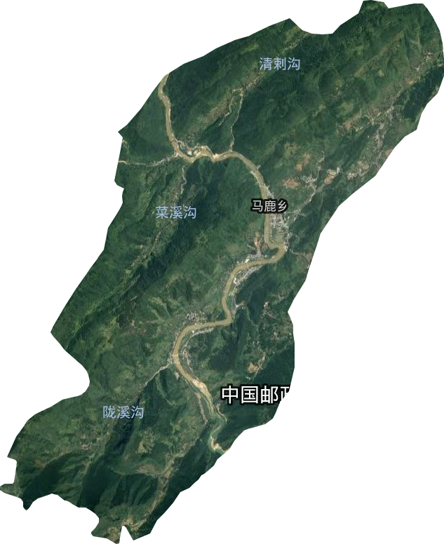 马鹿乡卫星图