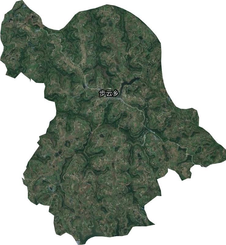 步云乡卫星图