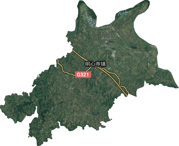 明心寺镇卫星图