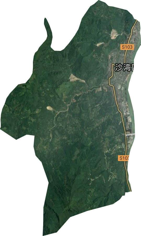 沙湾镇卫星图