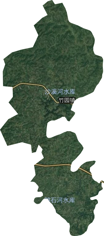 竹园镇卫星图