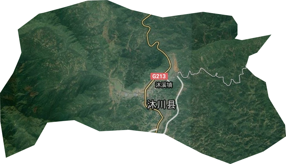 沐溪镇卫星图