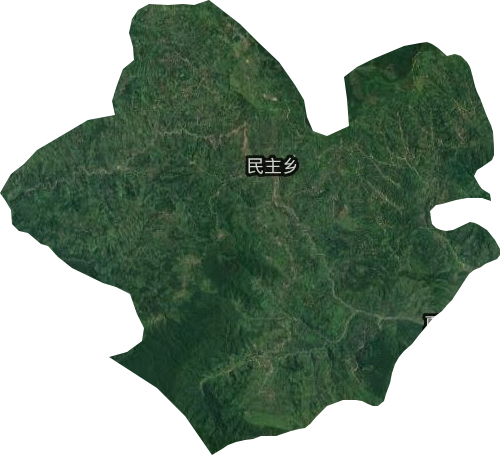 民主乡卫星图