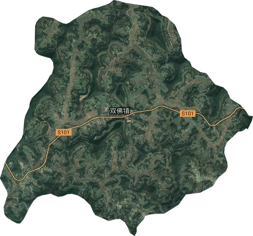 双佛镇卫星图