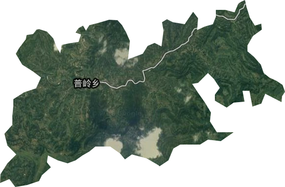 普岭乡卫星图