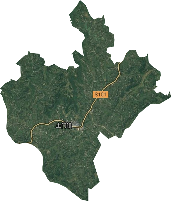 土门镇卫星图