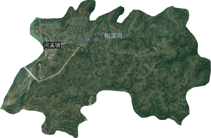河溪镇卫星图
