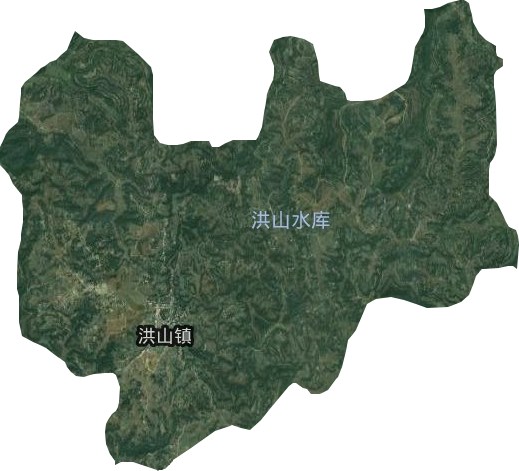 洪山镇卫星图
