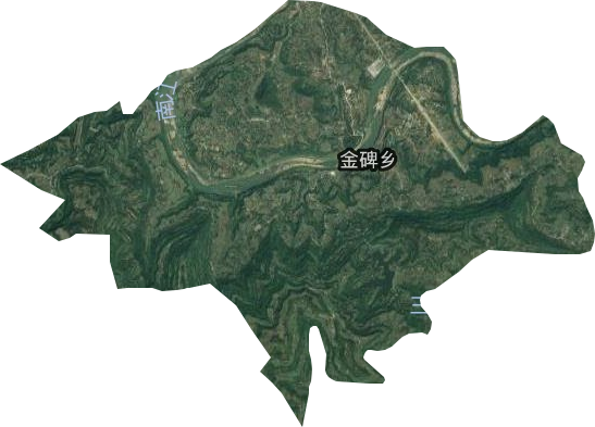 金碑乡卫星图