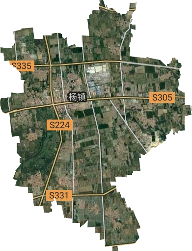 杨镇地区办事处卫星图