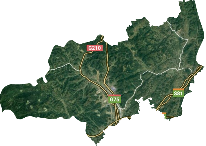 高坪镇卫星图