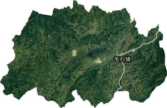 毛石镇卫星图