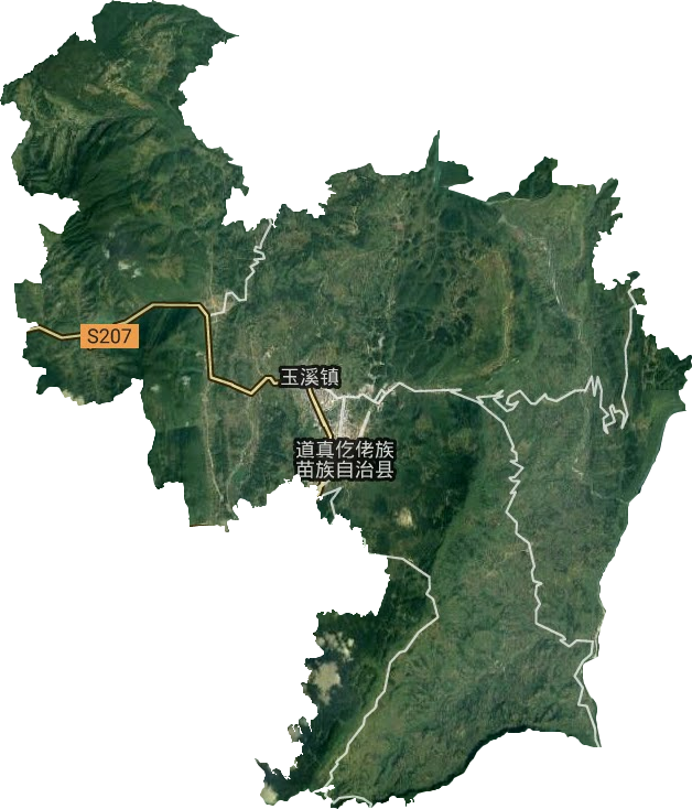 玉溪镇卫星图
