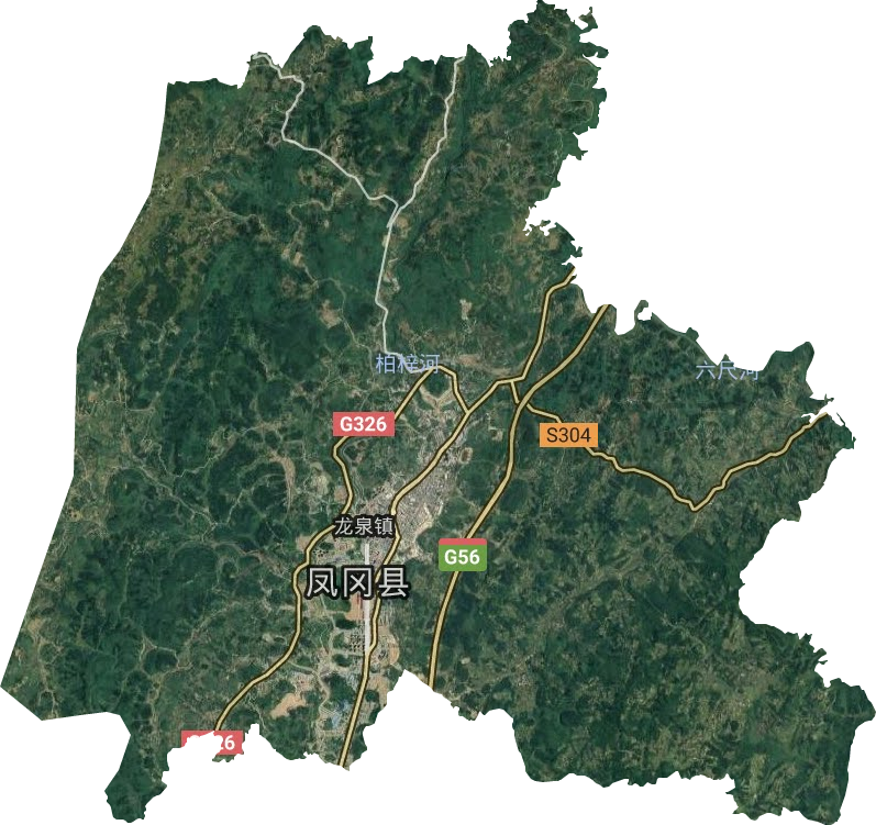 龙泉镇卫星图