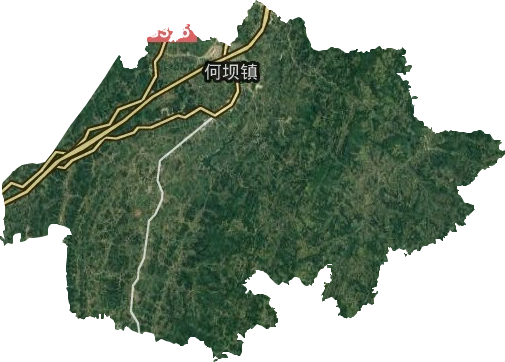 何坝乡卫星图