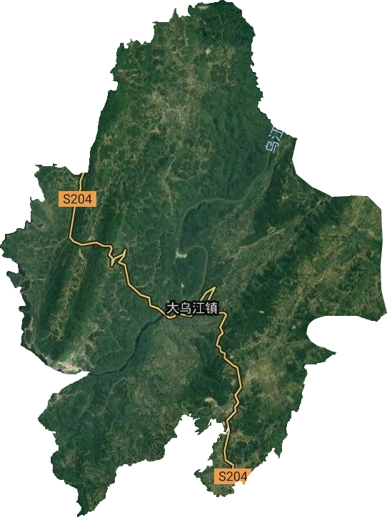 大乌江镇卫星图