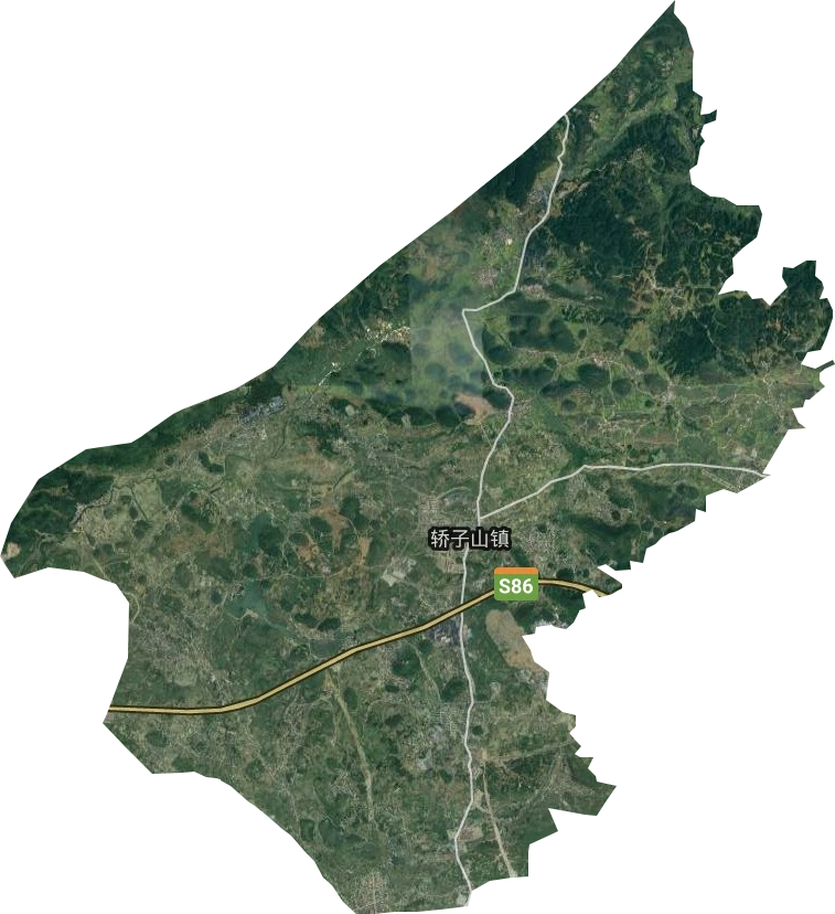 轿子山镇卫星图