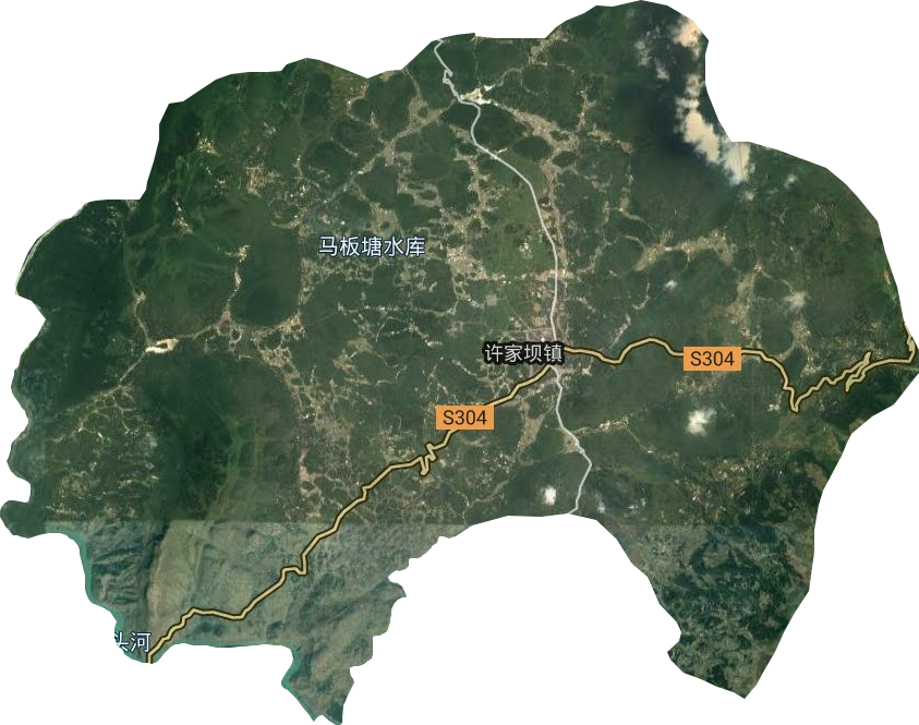 许家坝镇卫星图