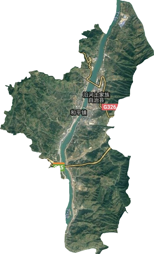和平镇卫星图