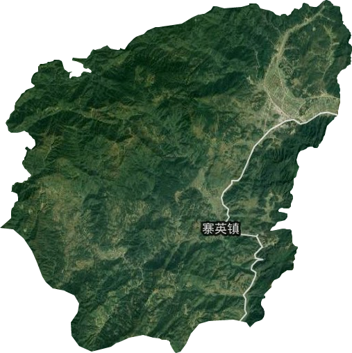 寨英镇卫星图