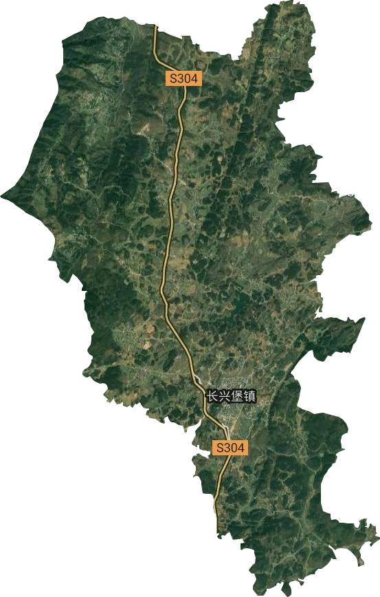 长兴堡镇卫星图