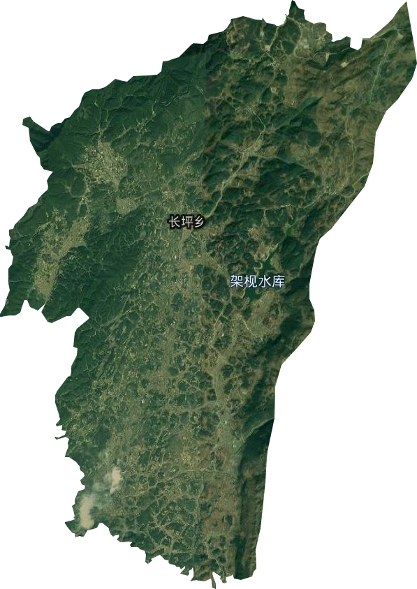 长坪乡卫星图