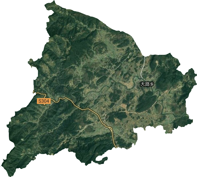 大路乡卫星图