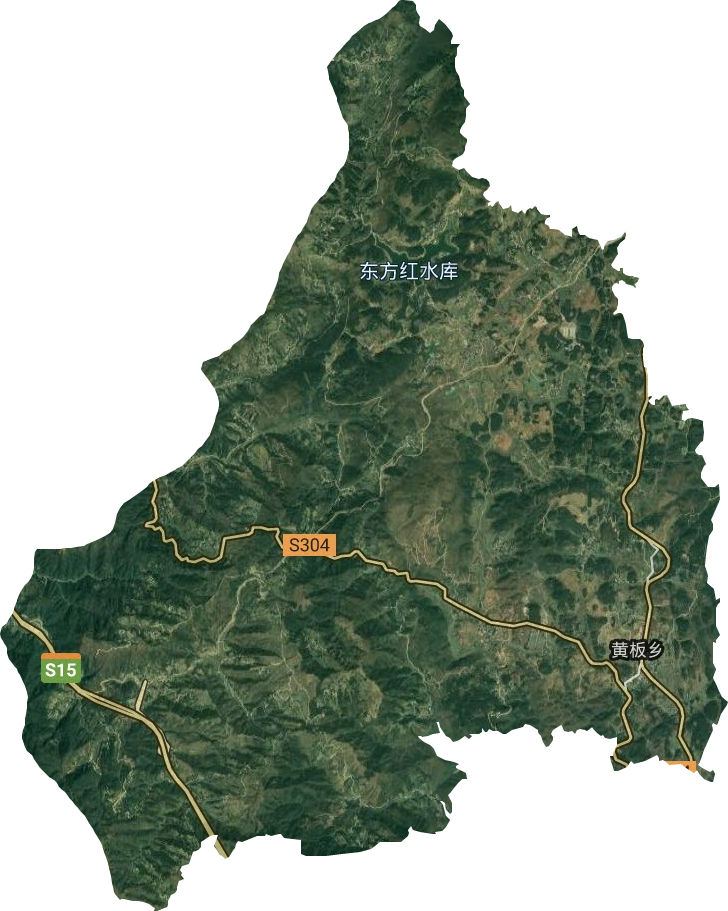黄板乡卫星图