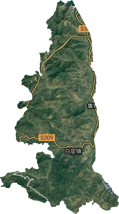 白层镇卫星图
