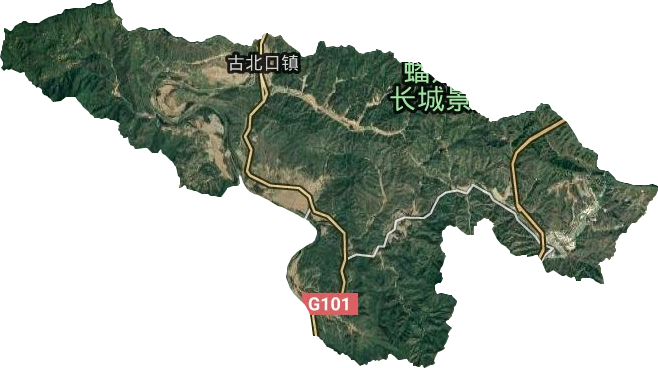 古北口镇卫星图