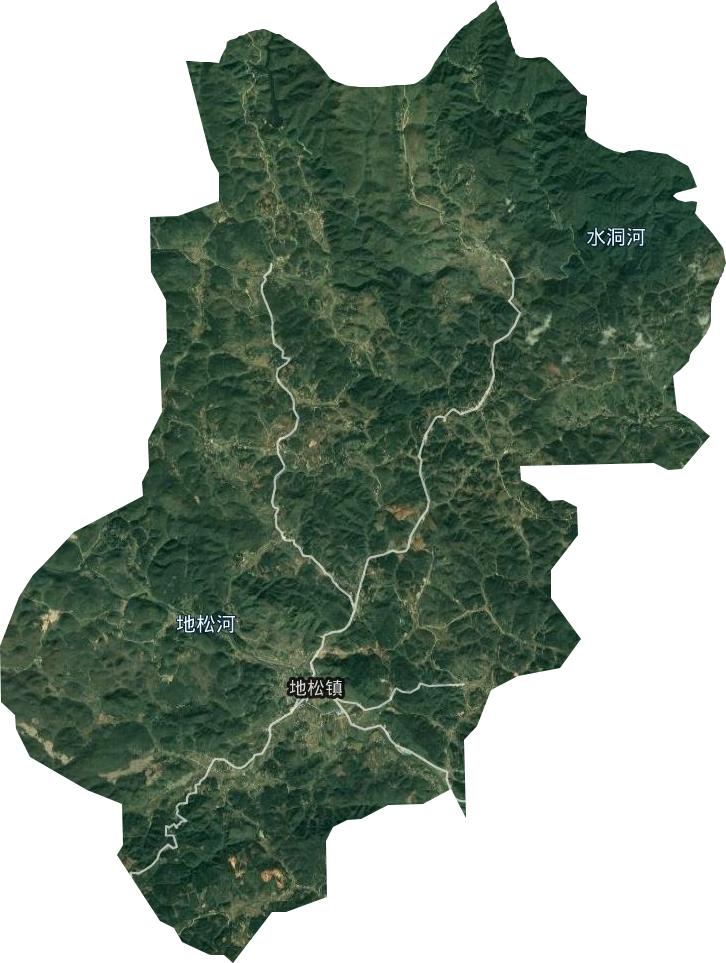 地松镇卫星图