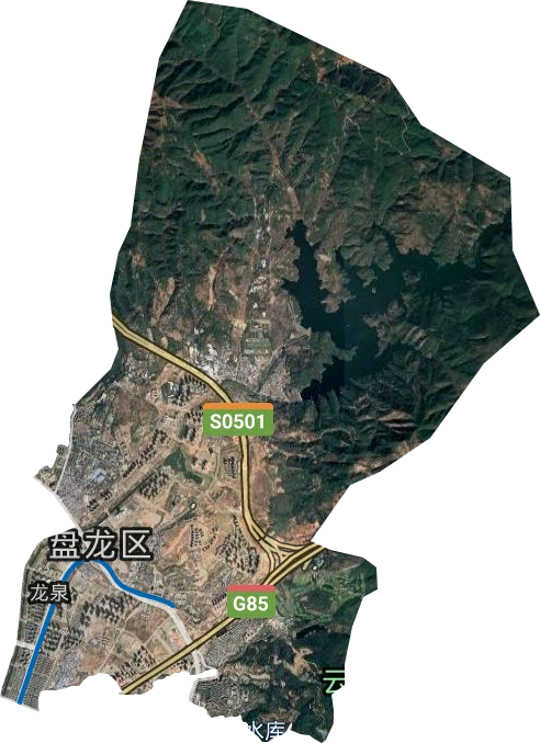 龙泉街道卫星图