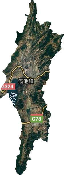汤池街道卫星图