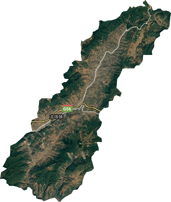 龙场镇卫星图
