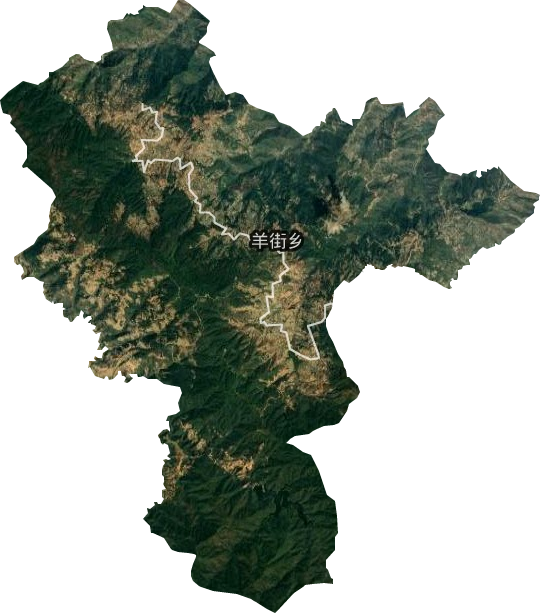 羊街乡卫星图