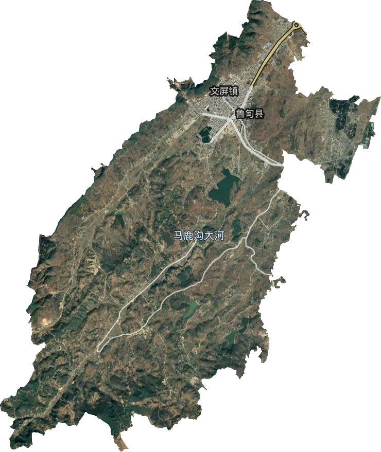 文屏镇卫星图