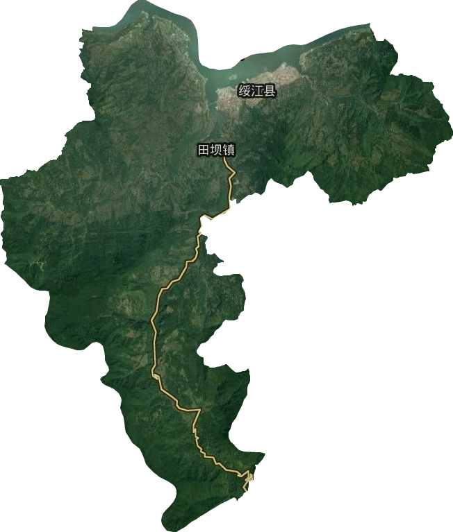 中城镇卫星图
