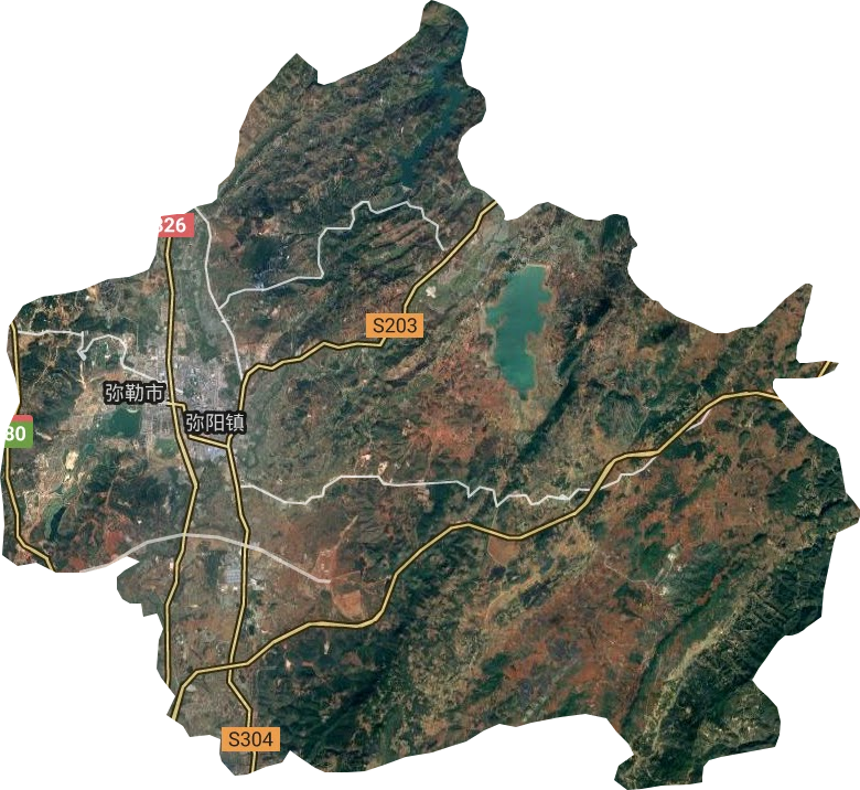 弥阳镇卫星图