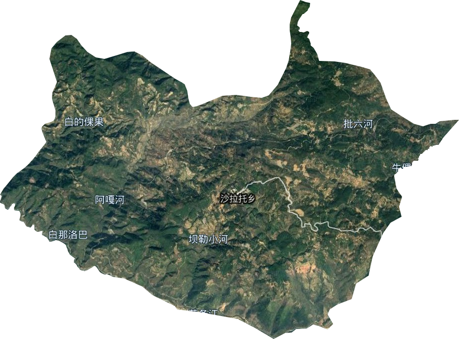 沙拉托乡卫星图