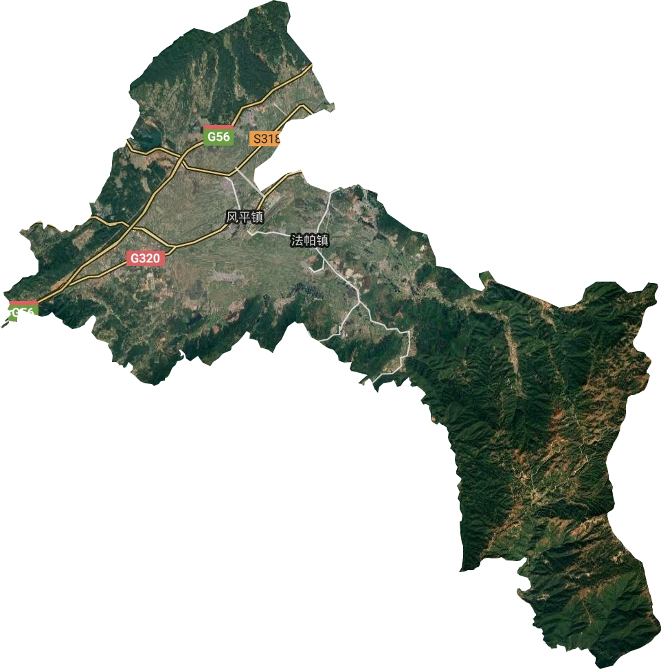 风平镇卫星图