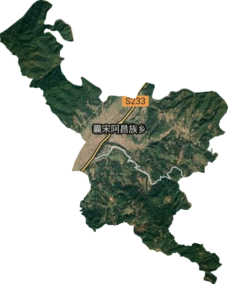 曩宋阿昌族乡卫星图