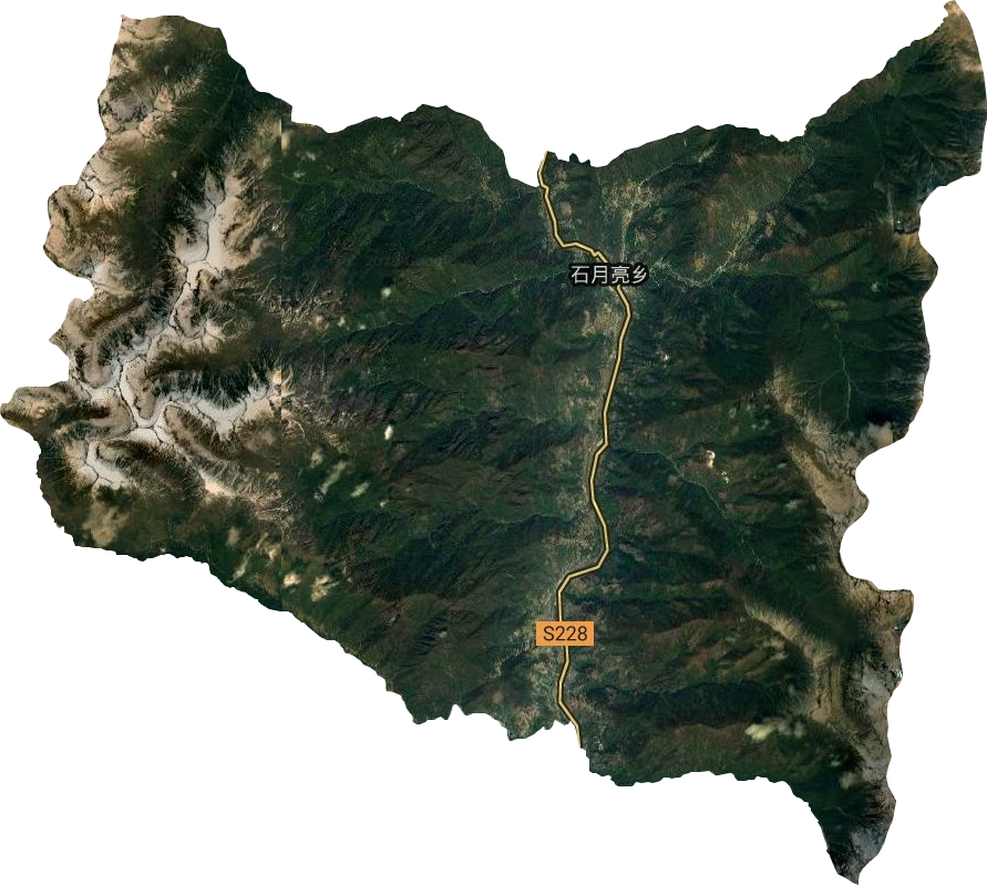 石月亮乡卫星图