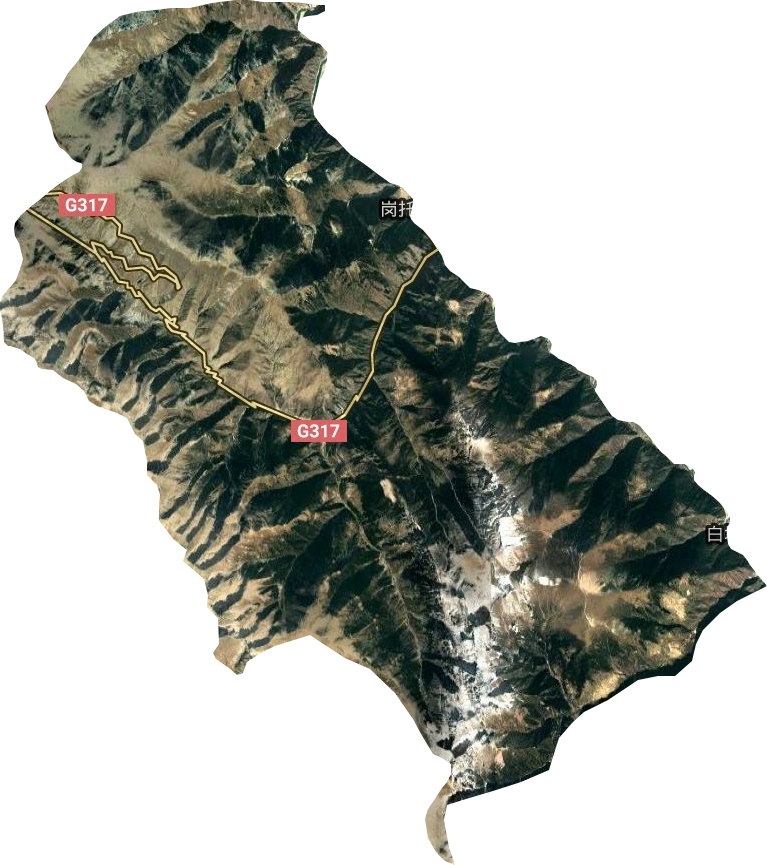 岗托镇卫星图