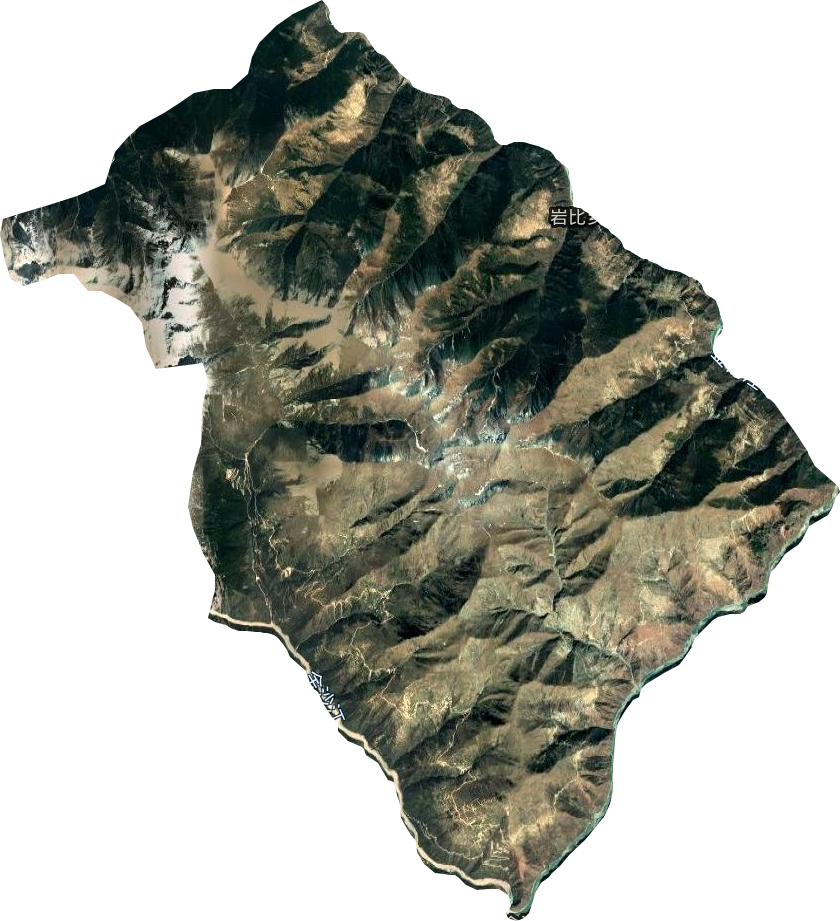 岩比乡卫星图