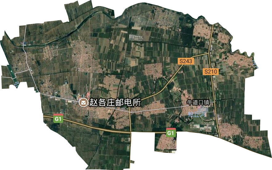 牛道口镇卫星图