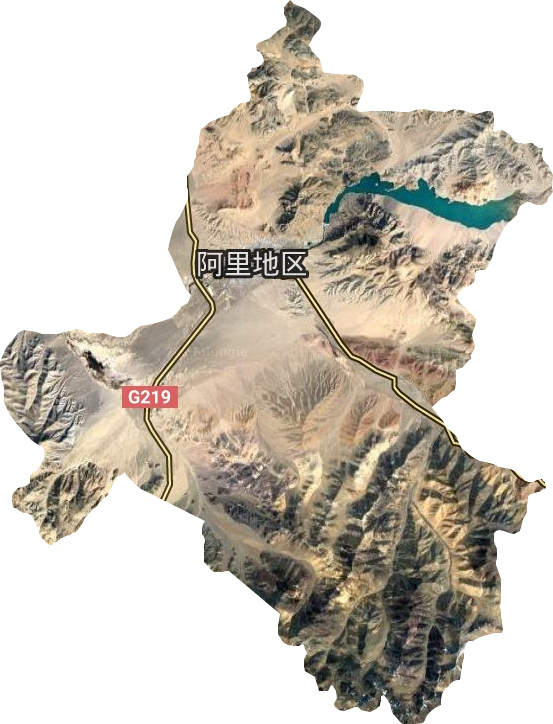 狮泉河镇卫星图