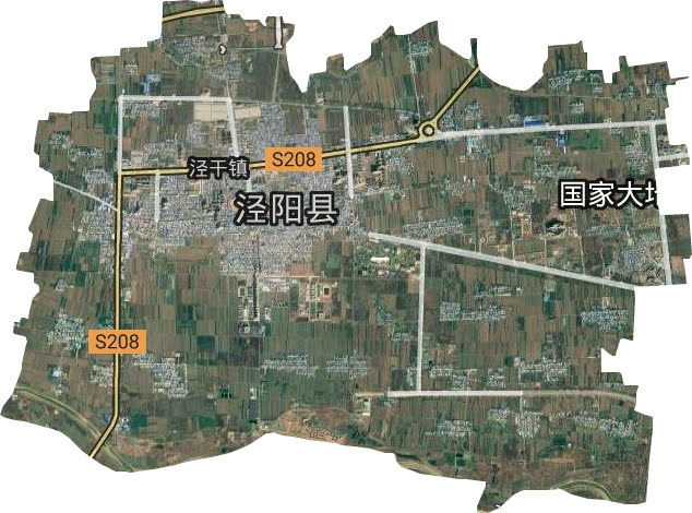 泾干镇卫星图