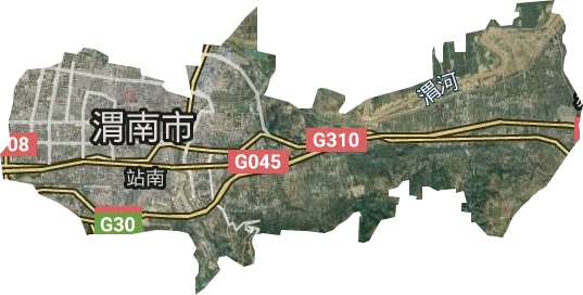 站南街道卫星图